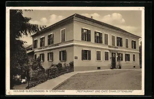 AK Gleichenberg, Restaurant und Cafe Charlottenburg