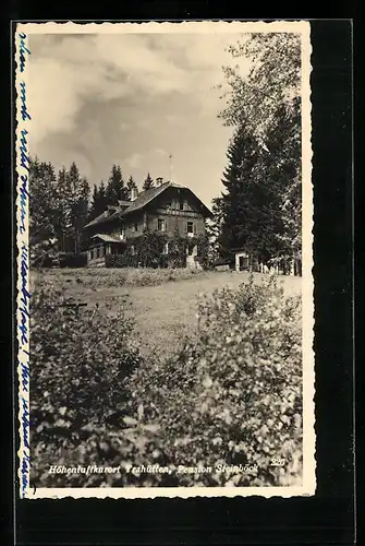 AK Trahütten, Pension Steinböck mit Garten