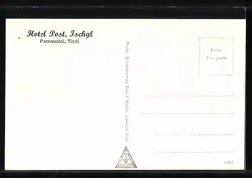 AK Ischgl /Paznauntal, Strassenpartie am Hotel Post