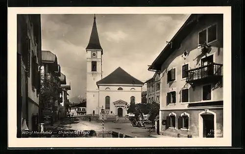 AK Wörgl /Unterinntal, Hauptplatz mit Kirche