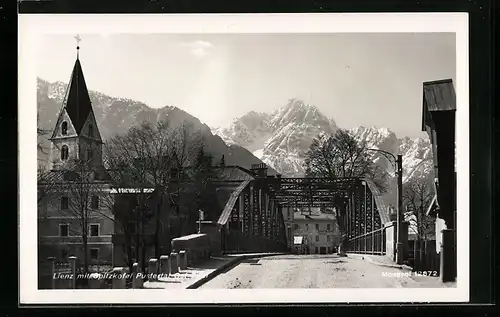 AK Lienz, Ortsansicht mit Spitzkofel