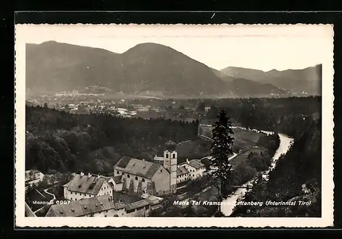 AK Kramsach-Rattenberg /Unterinntal, Ortspartie mit Kirche im Marla Tal