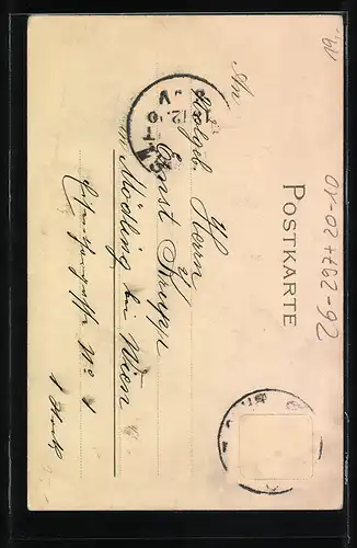 Künstler-AK Hans Starcke: Zwerg giesst ein Vergissmeinnicht