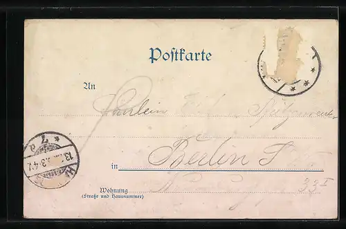 Künstler-AK Berlin-Halensee, Kurfürsten-Park mit Springbrunnen