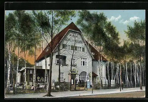 AK Berlin-Dahlem, Restaurant Waldfrieden, Bes. Wilh. Sickler