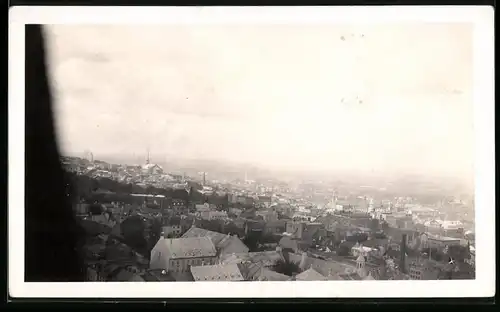 Fotografie unbekannter Fotograf, Ansicht Quebec / Kanada, Panorama von einem Chateau aus gesehen 1927