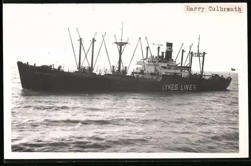Fotografie Frachtschiff Harry Culbreath der Lykes Lines