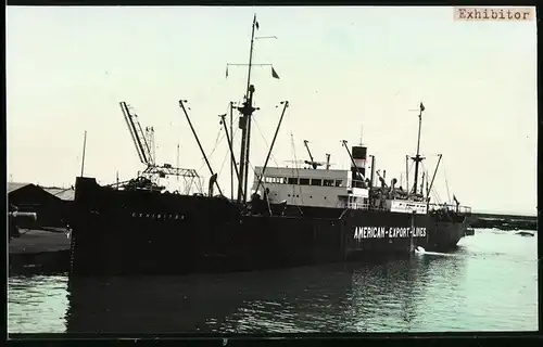 Fotografie Frachtschiff Exhibitor der American-Export-Lines