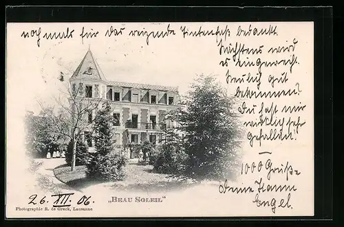 AK Lausanne, Haus Beau Soleil