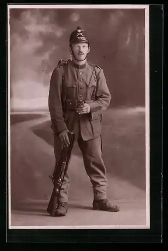 AK Uniformfoto schweizer Soldat
