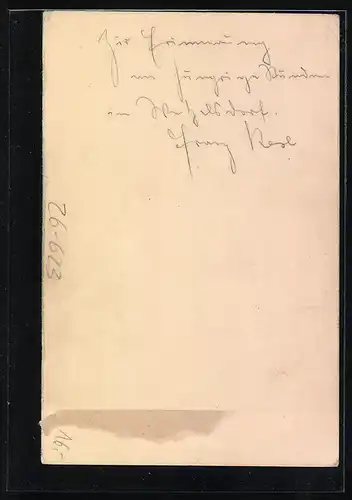 Künstler-AK Handgemalt: Portrait eines gestandenen Herrn