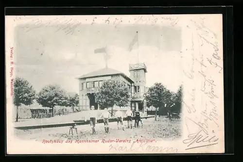 AK Mannheim, Bootshaus des Mannheimer Ruder-Vereins Amicitia