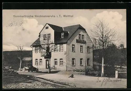 AK Brombach /Taunus, Gasthaus Weidmannsruhe im Weilthal