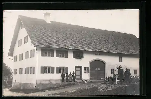 Foto-AK Ebenried, Gehöft ca. 1910