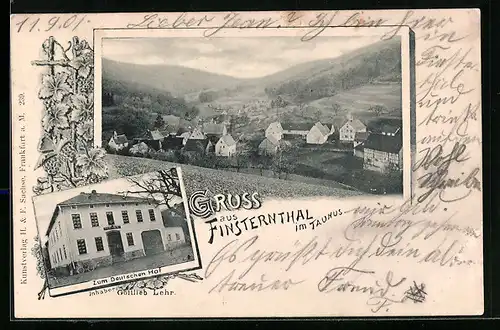 AK Finsternthal im Taunus, Gasthaus Zum Deutschen Hof, Teilansicht