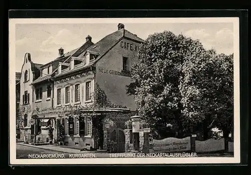 AK Neckargemünd, Cafe Kurgarten