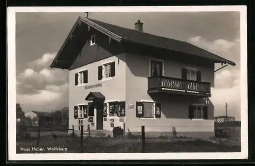 AK Wolfsberg, Colonialwaren-Handlung und Hotel Haus Huber