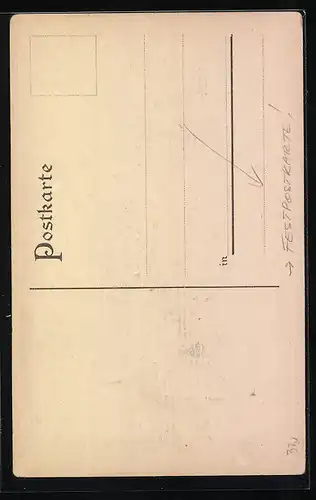 AK Erfurt, Königl. Gymnasium, Festpostkarte 300jähriges Jubiläum, Wandelhalle im Erdgeschoss