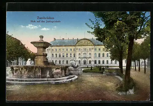 AK Zweibrücken, Blick auf das Justizgebäude