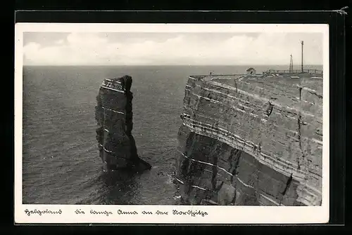 AK Helgoland, Die lange Anna von der Nordspitze