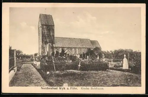 AK Wyk a. Föhr, An der Kirche Boldixum