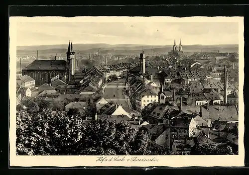 AK Hof a. d. Saale, Blick auf Theresienstein