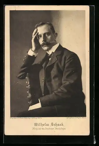 AK Wilhelm Schack, Mitglied des Deutschen Reichstages