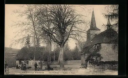 AK Davignac, Eglise et Place