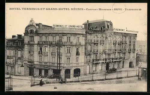 AK Brive, Hotel Terminus et Grand-Hotel Réunis