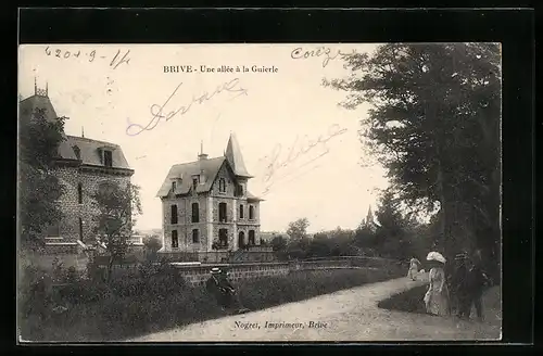 AK Brive, Une allée à la Guierle