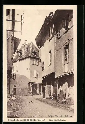 AK Beaulieu-sur-Dordogne, Rue Ste-Catherine