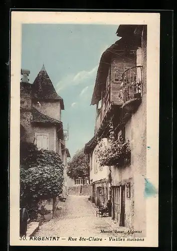 AK Argentat, Rue Ste-Claire, Vieilles maisons