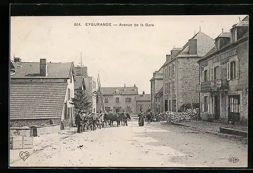 AK Eygurande, Aveneue de la Gare