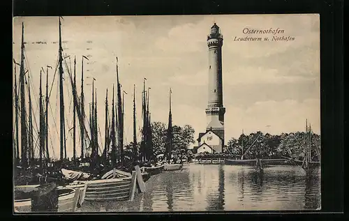 AK Osternothafen, Leuchtturm und Nothafen