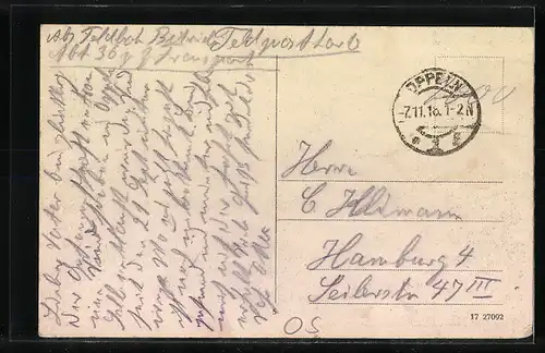 AK Oppeln, Friedrichsplatz mit Bäumen