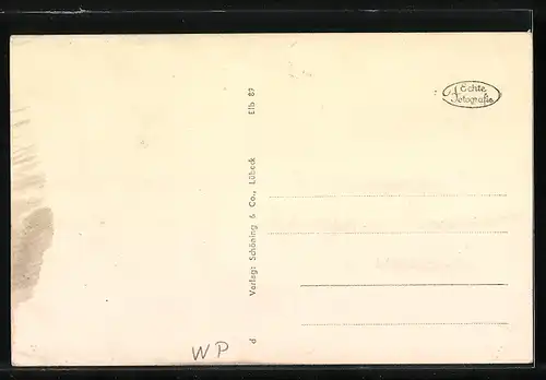 AK Elbing, Friedrich-Wilhelm-Platz mit Post