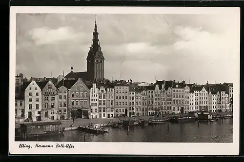 AK Elbing, Blick auf das Hermann Balk-Ufer