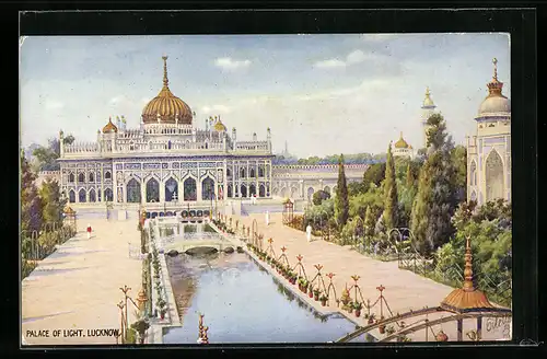 Künstler-AK Lucknow, Palace of Light
