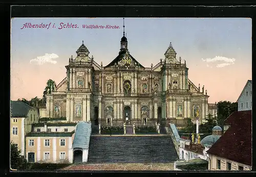 AK Albendorf i. Schles., Wallfahrts-Kirche