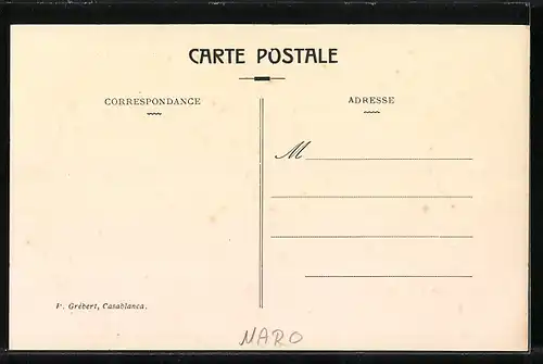 AK Casablanca, Un coin des Quais et la Rade