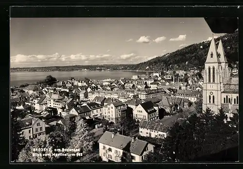 AK Bregenz a. Bodensee, Blick vom Martinsturm aus