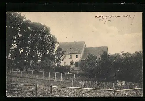 AK Netphen, Blick zum Forsthaus Lahnhof