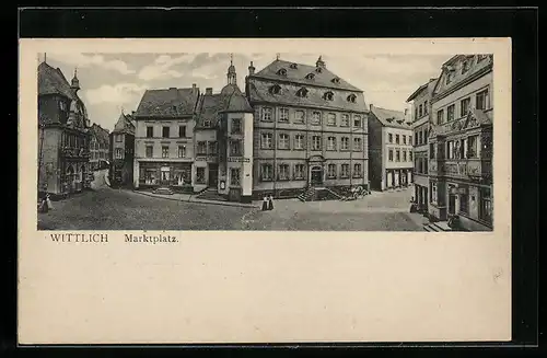 AK Wittlich, Marktplatz mit Restaurant und Hotel