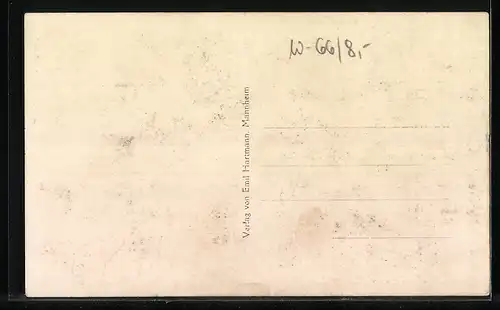 AK Saarbrücken, Strassenpartie mit Bergamt