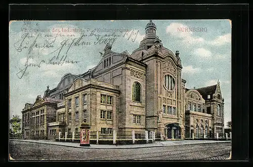 AK Nürnberg, Vereinshaus des Industrie- u. Kulturvereins