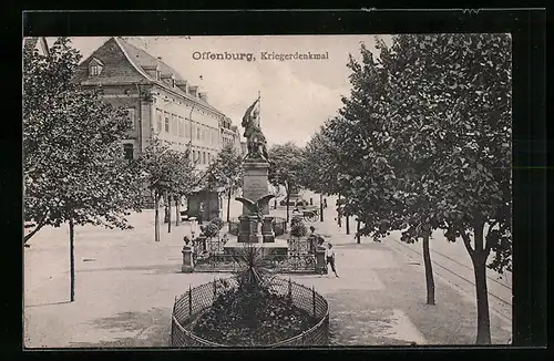 AK Offenburg, Idyll am Kriegerdenkmal