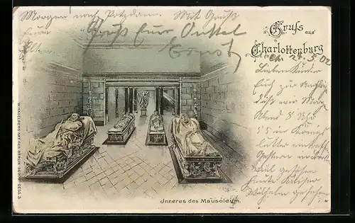 AK Berlin-Charlottenburg, Inneres des Mausoleum