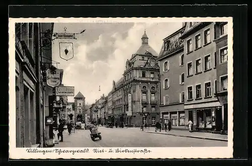 AK Villingen, Rietstrasse Ecke Birkenstrasse