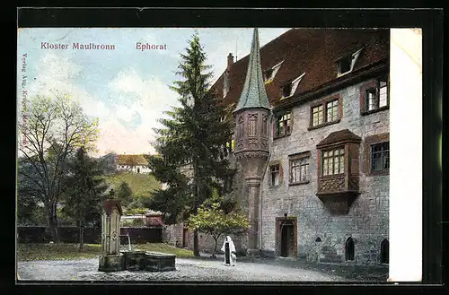 Relief-AK Maulbronn, Kloster Maulbronn, Ephorat