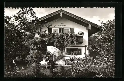 AK Brannenburg, Pension Haus Bergfrieden, Bes. Jacob Astner, Mühlenstr.